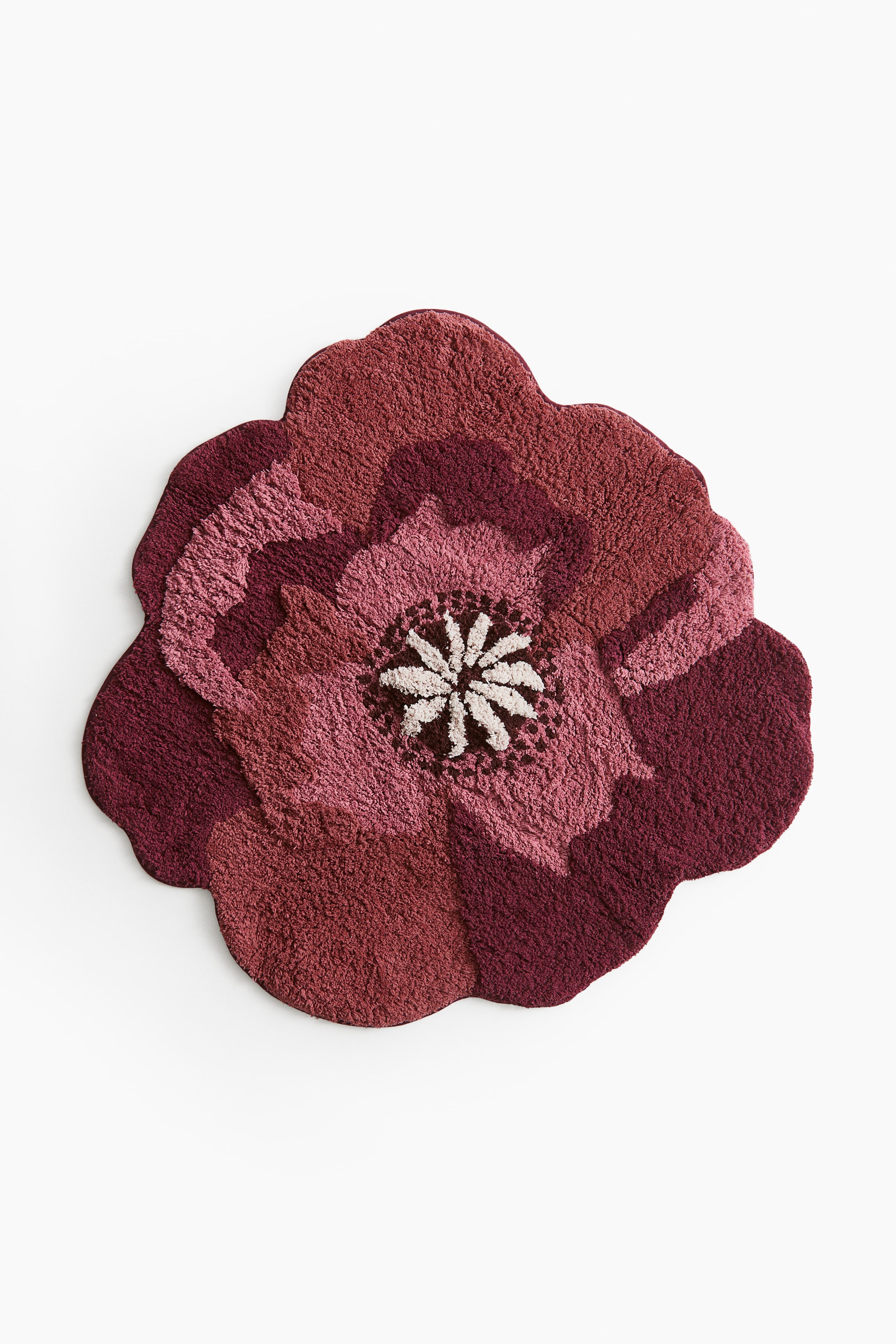 Tufted Flower-Shaped Bath Mat