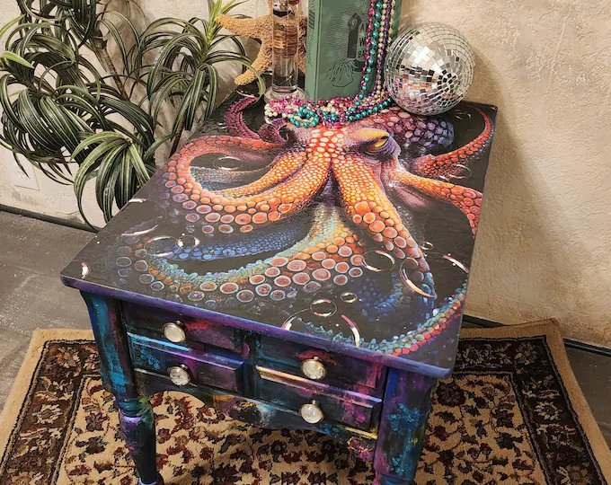 Whimsical Octopus Table
